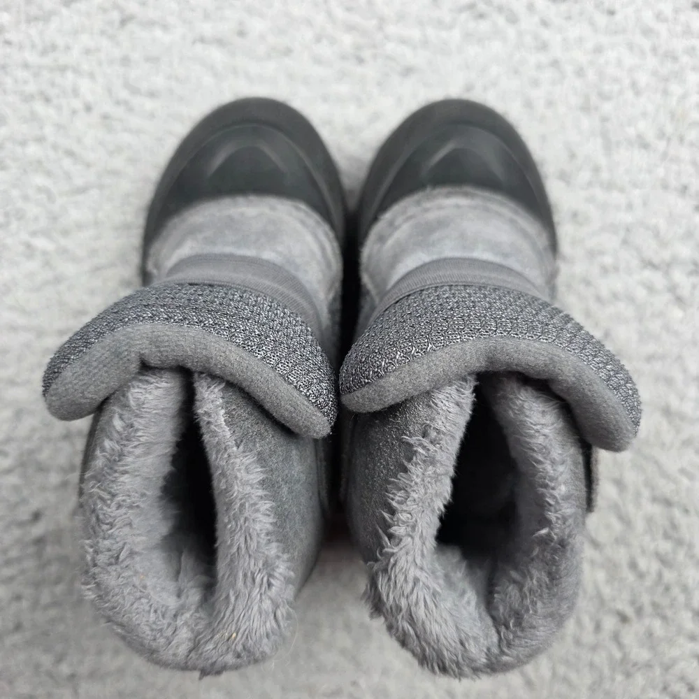 The North Face Alpenglow Snow Boots Toddler 7 Gray Waterproof Insulated 200 Gram